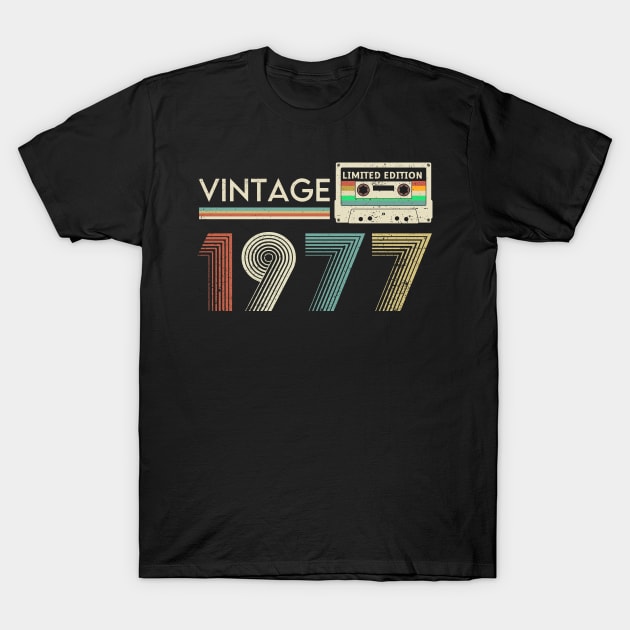 Vintage 1977 Limited Cassette T-Shirt by xylalevans